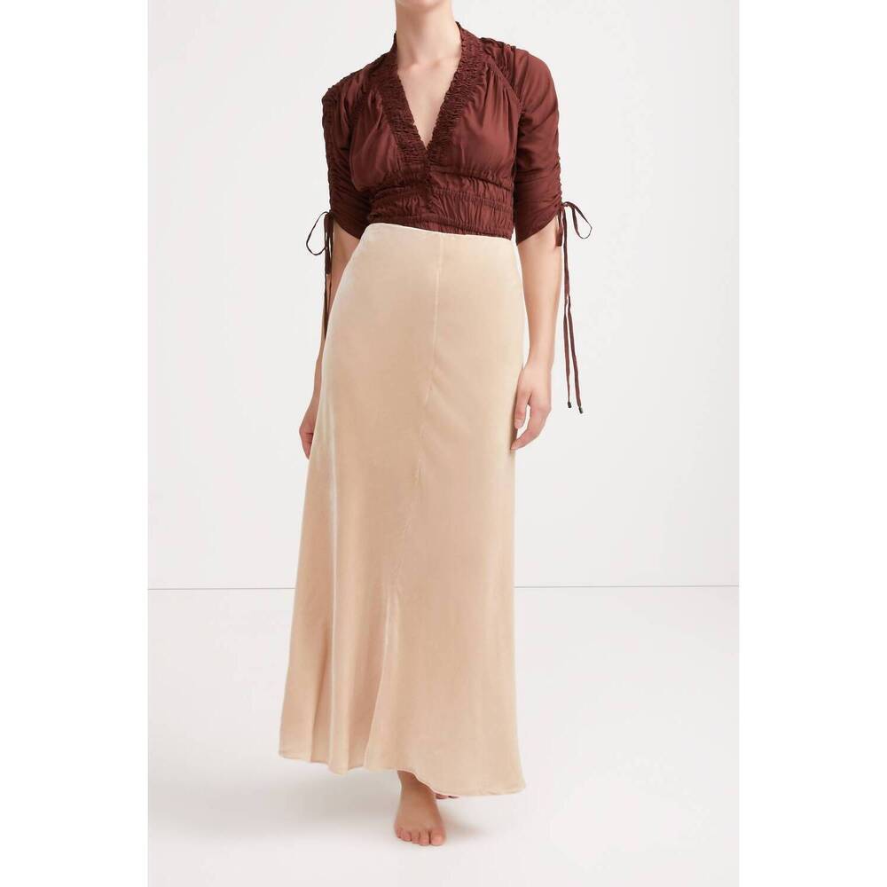 NEW SLEEPING WITH JACQUES bianca skirt in sand